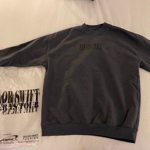 Taylor swift Eras Tour blue crew neck sweatshirt. Size Small. NWT.